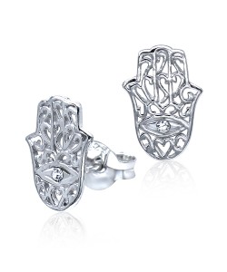 Hamsa Silver Studs Earring STS-543